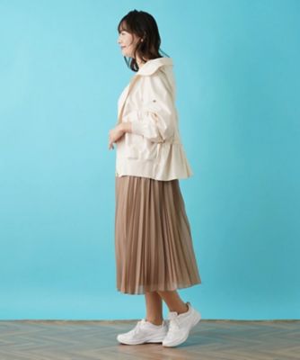 フード付きジップアップブルゾン