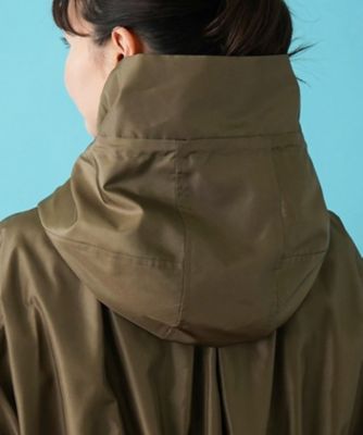 フード付きジップアップブルゾン