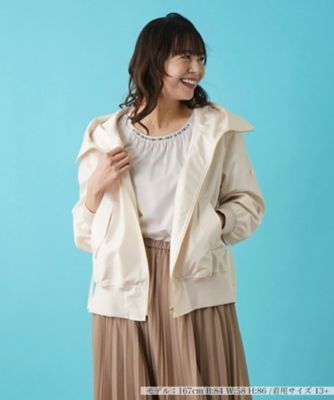 Leilian plus house (Women/大きいサイズ)/レリアン　プラスハウス フード付きジップアップブルゾン