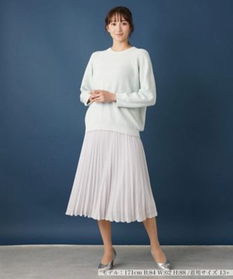 【セレモニー】ミモレ丈プリーツスカート