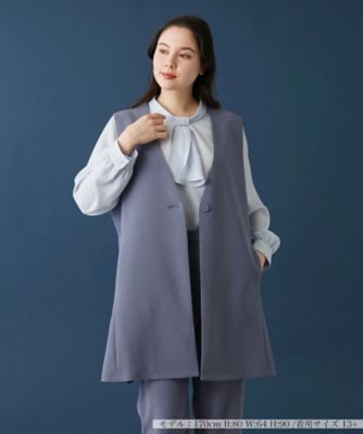 極美品】レリアン Leilian ボアロングベスト ムートン 現行