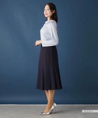 無地フレアスカート