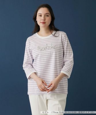 七分袖カットソー【ＭＵＳＥ　ＢＹ　ＲＯＣＨＡＳ　Ｐｒｅｍｉｅｒｅ】
