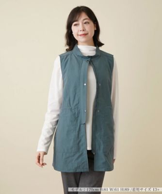 Leilian plus house (Women/大きいサイズ)/レリアン　プラスハウス スタンドカラーベスト【プラス企画】