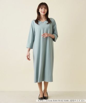 ＜Leilian plus house (Women/大きいサイズ)＞ミモレ丈ワンピース【プラス企画】