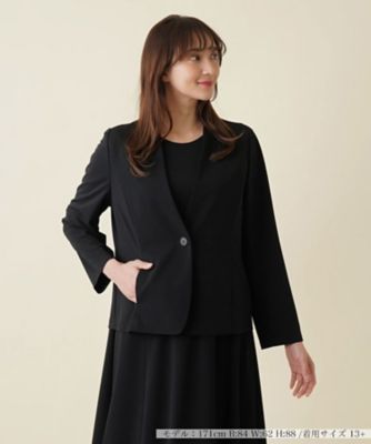 ＜Leilian plus house (Women/大きいサイズ)＞ノーカラージャケット【プラス企画】