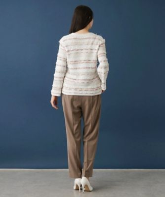 Leilian PLUS HOUSE / レリアンプラスハウス Vネックニットプルオーバー Vネックニットプルオーバー | Leilian plus house (Women