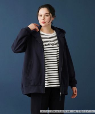 ＜Leilian plus house (Women/大きいサイズ)＞フーデッドブルゾンジャケット【プラス企画】
