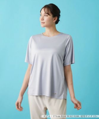 ＜Leilian plus house (Women/大きいサイズ)＞シルク１００％半袖カットソー