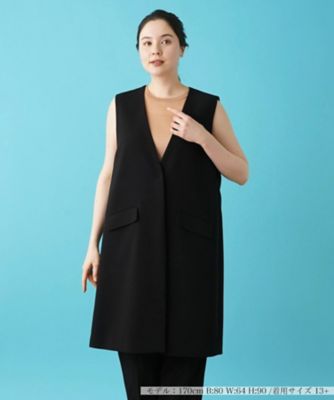 レリアン Leilian EZUMi レディース ロングジレ ロング ベスト レリアン Leilian EZUMi レディース ロングジレ ロング ベスト