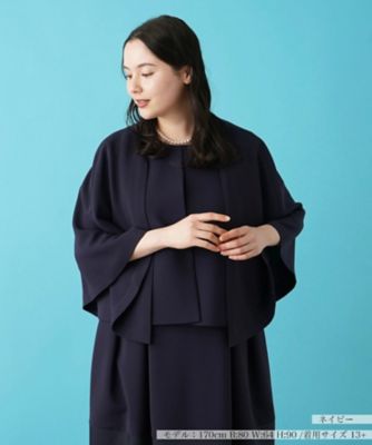 ＜Leilian plus house (Women/大きいサイズ)＞ノーカラージャケット【ＮＥＷ　ＦＯＲＭＡＬ】