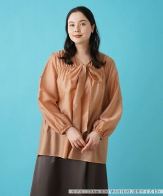 Leilian plus house (Women/大きいサイズ)/レリアン　プラスハウス ボウタイブラウス【NEW FORMAL】