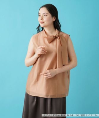 Leilian plus house (Women/大きいサイズ)/レリアン　プラスハウス ノースリーブブラウス【NEW FORMAL】