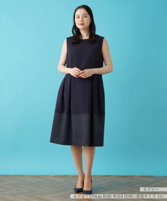 ＜Leilian plus house (Women/大きいサイズ)＞ノースリーブワンピース【ＮＥＷ　ＦＯＲＭＡＬ】