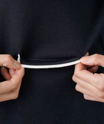 バイカラーニットカーディガン | Leilian plus house (Women/大きい