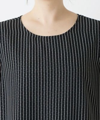 Leilian PLUS HOUSE / レリアンプラスハウス ティアードブラウス【Leilian WHITE LABEL】 バンドカラーブラウス【Leilian WHITE LABEL