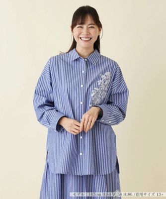 ＜Leilian plus house (Women/大きいサイズ)＞【店舗人気】洗えるシャツブラウス
