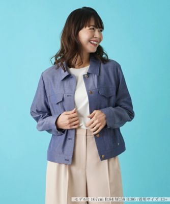 Leilian plus house (Women/大きいサイズ)/レリアン　プラスハウス デニム調ジャケット