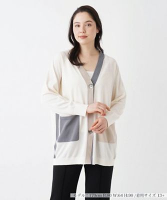 ＜Leilian plus house (Women/大きいサイズ)＞Ｖネックニットカーディガン