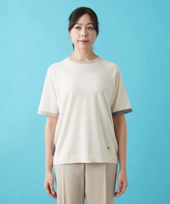 半袖ニットトップス