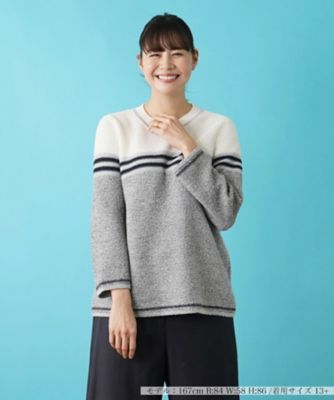 Leilian plus house (Women/大きいサイズ)/レリアン　プラスハウス プルオーバーニット