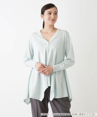 ＜Leilian plus house (Women/大きいサイズ)＞Ｖネックカーディガン【ＥＴＥＲＮＡＬ】