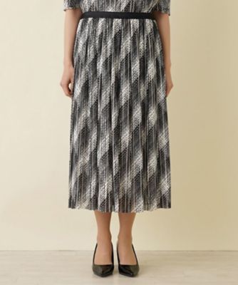 洗えるモノトーンプリーツスカート【パワーネット】