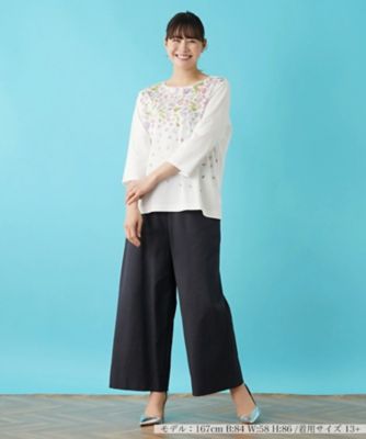 リーフ柄プリントインナー