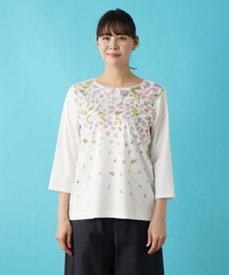 リーフ柄プリントインナー