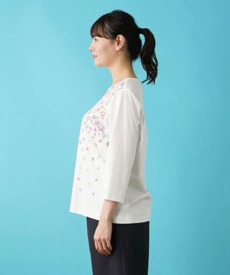 リーフ柄プリントインナー