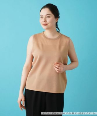 Leilian plus house (Women/大きいサイズ)/レリアン　プラスハウス ノースリーブニットプルオーバー【NEW FORMAL】