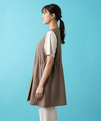 洗えるハーフ丈ベスト【プラス企画】