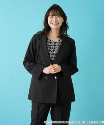 ＜Leilian plus house (Women/大きいサイズ)＞ダブルブレステッドブレザー【プラス企画】