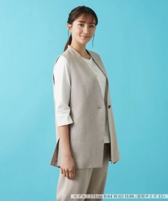 ＜Leilian plus house (Women/大きいサイズ)＞ベスト【プラス企画】