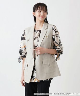 ＜Leilian plus house (Women/大きいサイズ)＞ベスト【プラス企画】