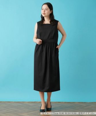 ＜Leilian plus house (Women/大きいサイズ)＞サテン切替ロングワンピース【ＥＴＥＲＮＡＬ】