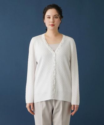 フラワー刺繍カーディガン