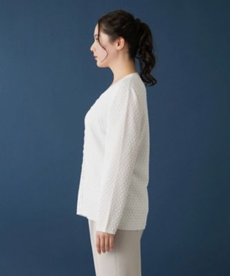 フラワー刺繍カーディガン