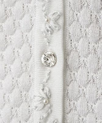 フラワー刺繍カーディガン