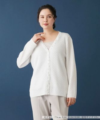 フラワー刺繍カーディガン