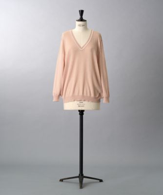 完売 美品 レリアン プラスハウス 2023年 ドロップショルダーVネックニット Vネックニット【KASH】 | Leilian plus house (Women