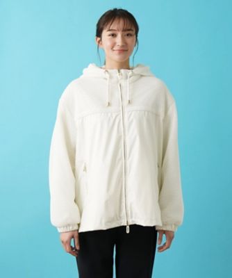 フード付きジップアップブルゾン