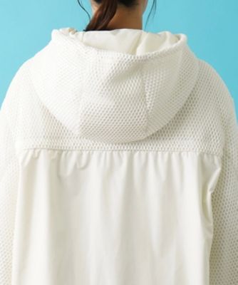 フード付きジップアップブルゾン