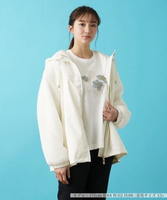 Leilian plus house (Women/大きいサイズ)/レリアン　プラスハウス フード付きジップアップブルゾン