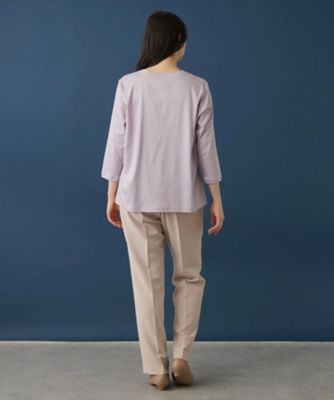 七分袖カットソー【ＭＵＳＥ　ＢＹ　ＲＯＣＨＡＳ　Ｐｒｅｍｉｅｒｅ】