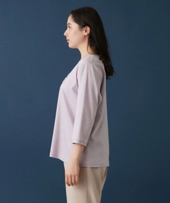 七分袖カットソー【ＭＵＳＥ　ＢＹ　ＲＯＣＨＡＳ　Ｐｒｅｍｉｅｒｅ】