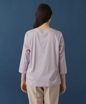 七分袖カットソー【ＭＵＳＥ　ＢＹ　ＲＯＣＨＡＳ　Ｐｒｅｍｉｅｒｅ】