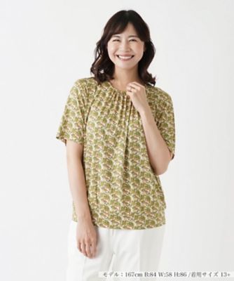 ＜Leilian plus house (Women/大きいサイズ)＞プリント半袖カットソー
