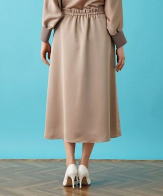 【セットアップ対応商品】サテンフレアスカート【ＴＨＥ　ＮＥＷ】