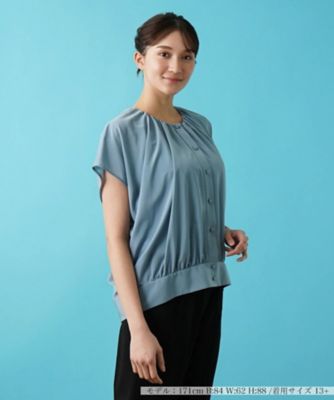 ＜Leilian plus house (Women/大きいサイズ)＞半袖ブラウス